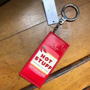 Kate Spade ♠️ “HAUTE” Hot Stuff hot sauce key fob